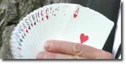 fan of cards Mike Doermann